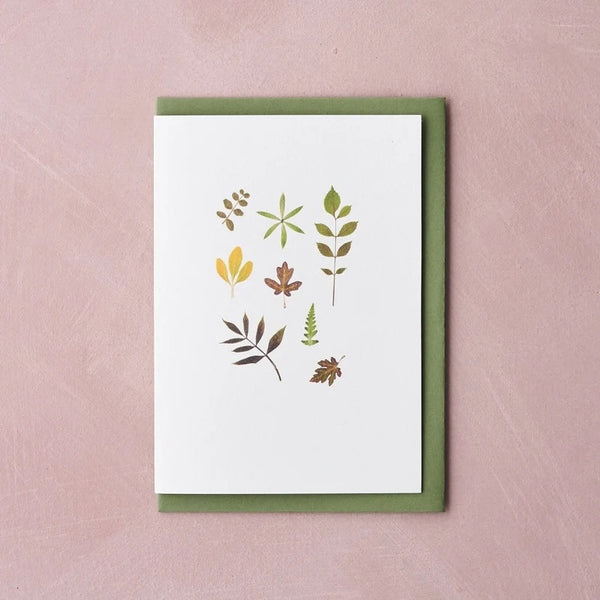 Pressed Flower Botanical Greetings Card